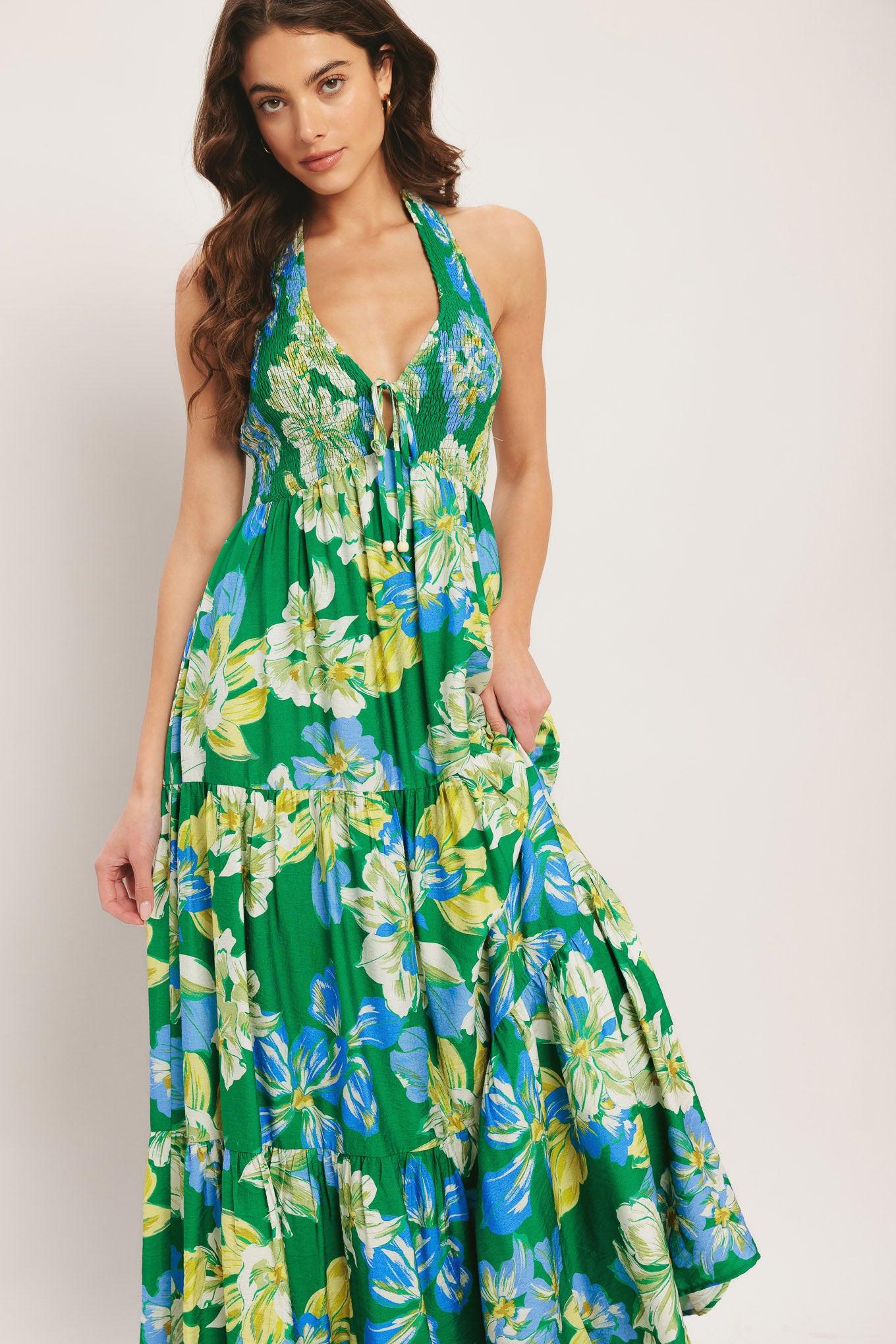 PALM SHORE BLOOM WOVEN MAXI DRESS - Glamourous Grace