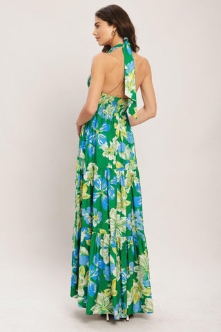 PALM SHORE BLOOM WOVEN MAXI DRESS - Glamourous Grace