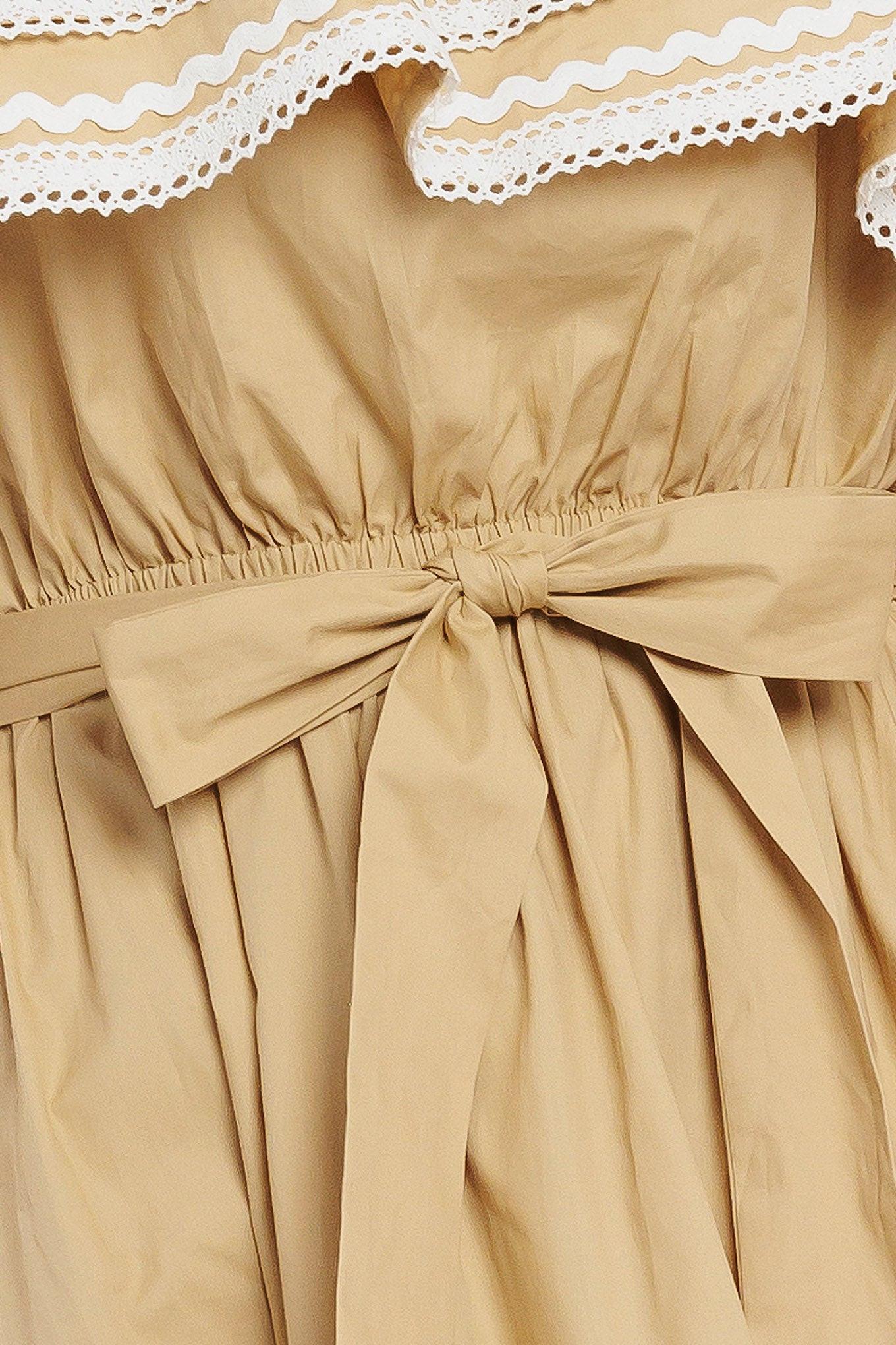 GOLDEN DUNE WOVEN ANKLE DRESS - Glamourous Grace