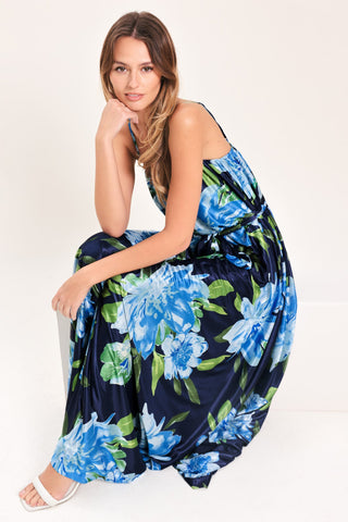 ELEGANT BLOSSOM WOVEN MAXI DRESS - Glamourous Grace