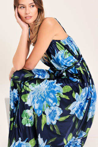 ELEGANT BLOSSOM WOVEN MAXI DRESS - Glamourous Grace