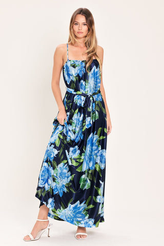 ELEGANT BLOSSOM WOVEN MAXI DRESS - Glamourous Grace