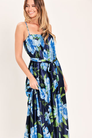 ELEGANT BLOSSOM WOVEN MAXI DRESS - Glamourous Grace