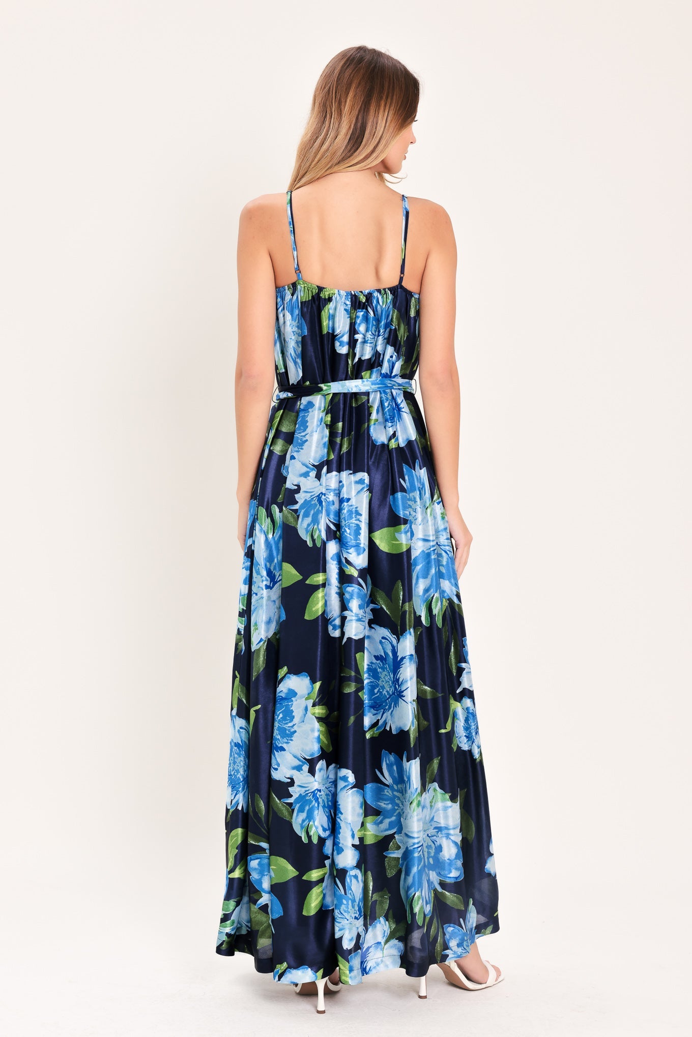 ELEGANT BLOSSOM WOVEN MAXI DRESS - Glamourous Grace