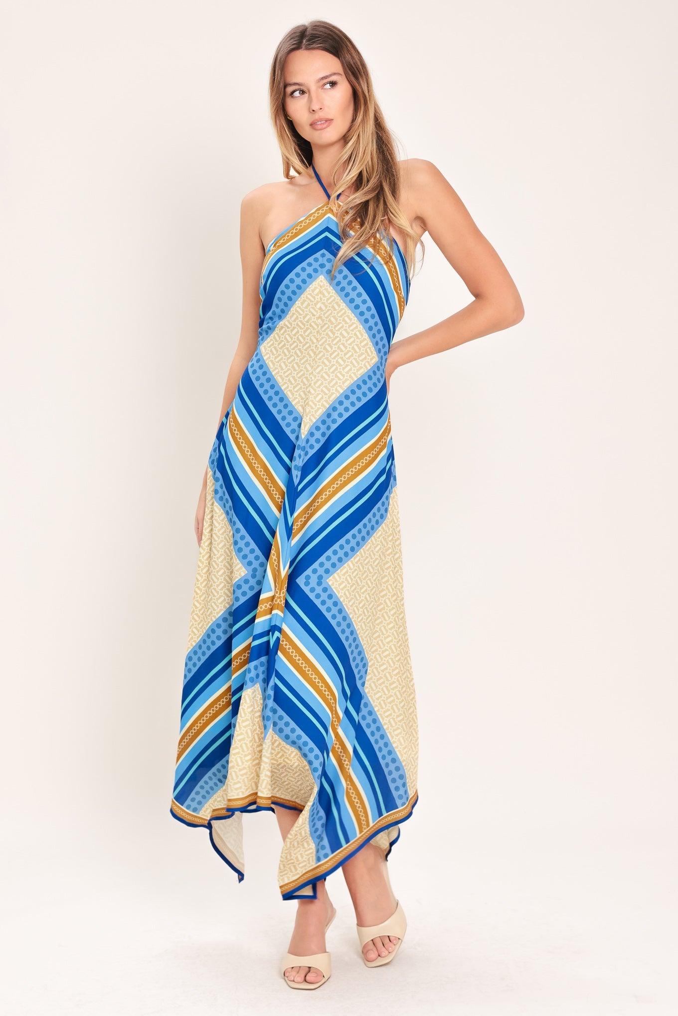 PARADISE CODE WOVEN MIDI DRESS - Glamourous Grace