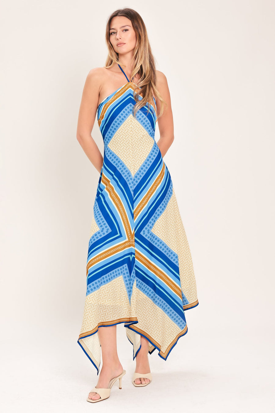 PARADISE CODE WOVEN MIDI DRESS - Glamourous Grace
