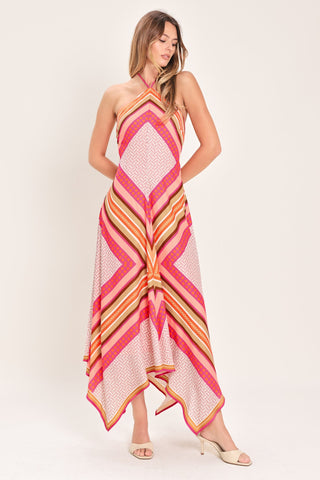 PARADISE CODE WOVEN MIDI DRESS - Glamourous Grace