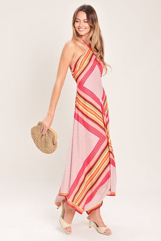 PARADISE CODE WOVEN MIDI DRESS - Glamourous Grace