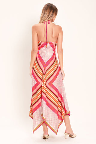 PARADISE CODE WOVEN MIDI DRESS - Glamourous Grace