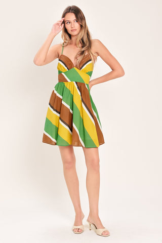 SUMMER NIGHTS WOVEN MINI DRESS - Glamourous Grace