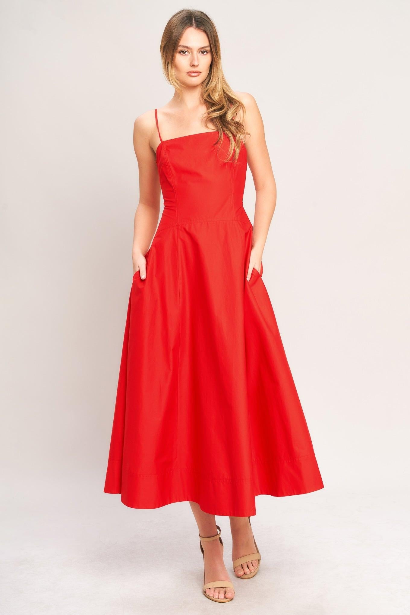 SUMMER CITY WOVEN MIDI DRESS - Glamourous Grace