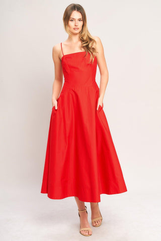 SUMMER CITY WOVEN MIDI DRESS - Glamourous Grace