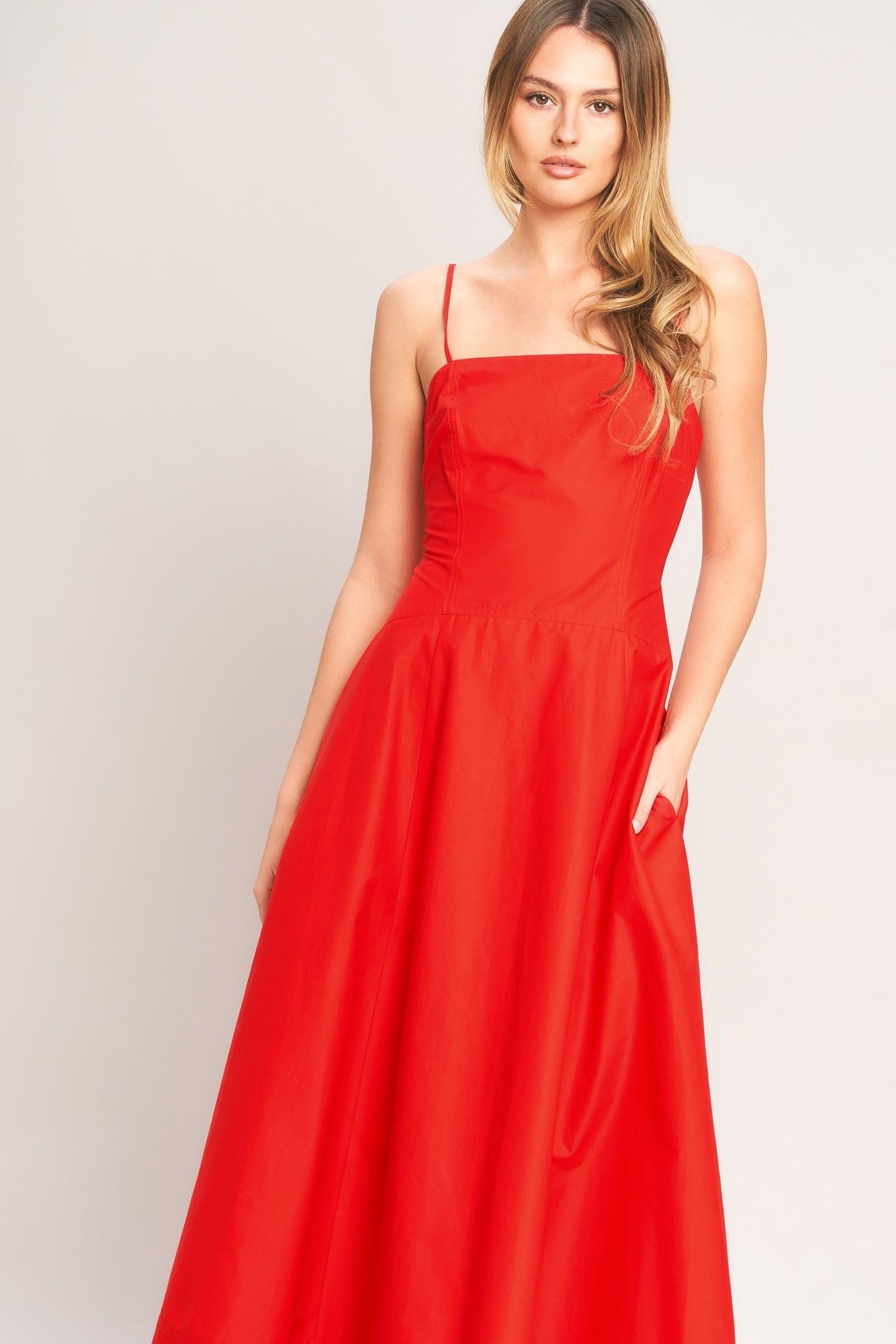 SUMMER CITY WOVEN MIDI DRESS - Glamourous Grace