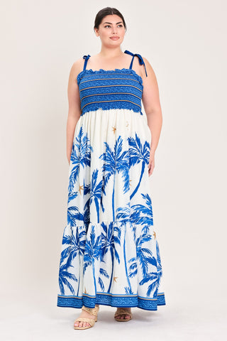 PALM ESCAPE WOVEN MAXI DRESS - Glamourous Grace
