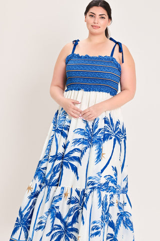PALM ESCAPE WOVEN MAXI DRESS - Glamourous Grace