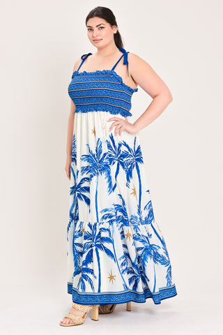 PALM ESCAPE WOVEN MAXI DRESS - Glamourous Grace