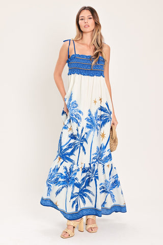 PALM ESCAPE WOVEN MAXI DRESS - Glamourous Grace