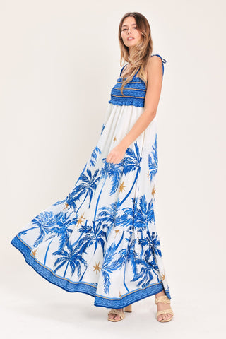 PALM ESCAPE WOVEN MAXI DRESS - Glamourous Grace