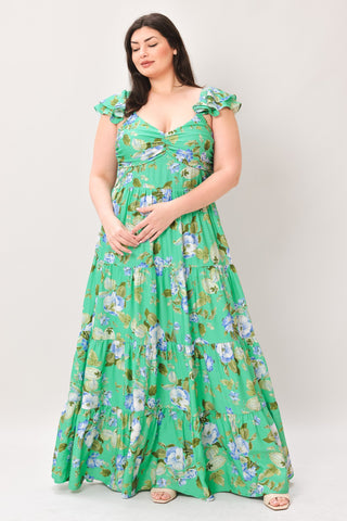 FRESH BLOSSOM WOVEN MAXI DRESS - Glamourous Grace