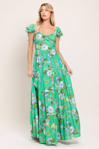 FRESH BLOSSOM WOVEN MAXI DRESS - Glamourous Grace