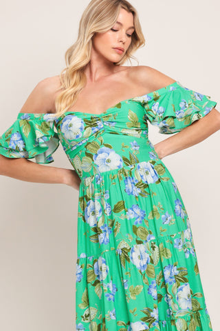 FRESH BLOSSOM WOVEN MAXI DRESS - Glamourous Grace