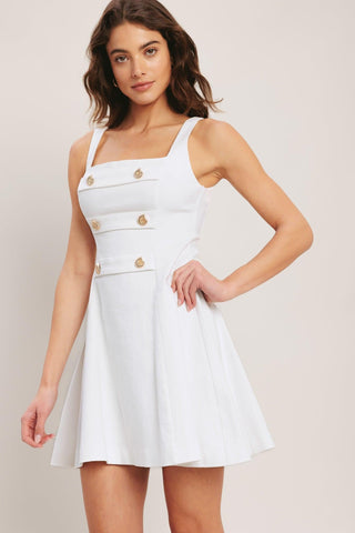 COASTAL CHIC WOVEN MINI DRESS - Glamourous Grace