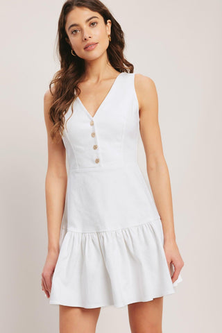 SKY GARDEN WOVEN MINI DRESS - Glamourous Grace