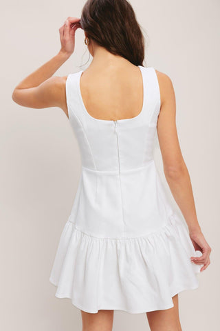 SKY GARDEN WOVEN MINI DRESS - Glamourous Grace