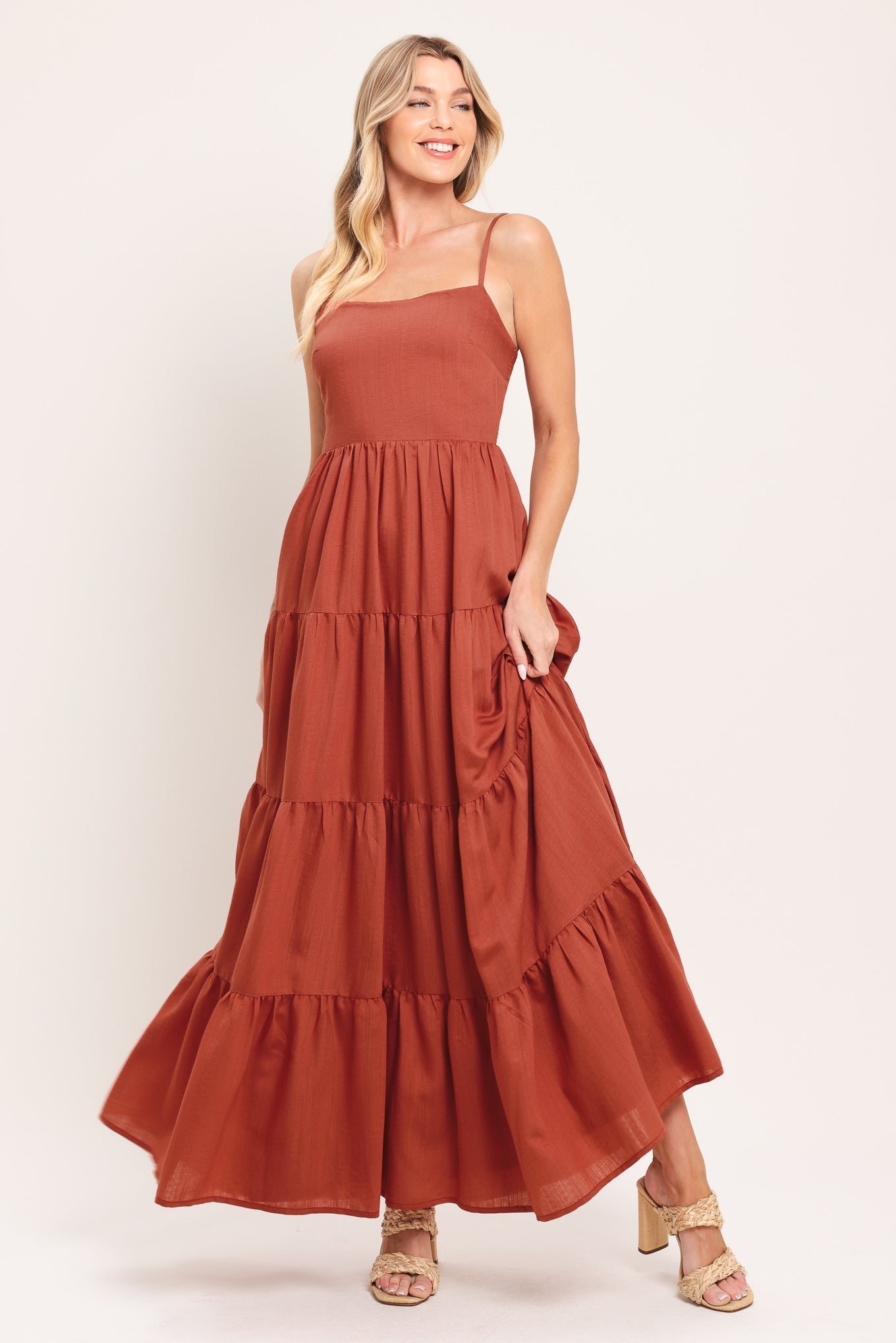 DESERT SUN WOVEN MAXI DRESS - Glamourous Grace