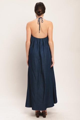 QUIET STATEMENT DENIM MIDI DRESS - Glamourous Grace