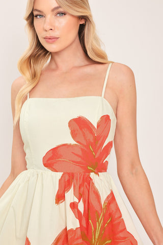 SUNKISSED FLORA WOVEN MINI DRESS - Glamourous Grace