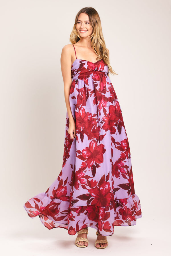 LOVE BLOSSOM WOVEN ANKLE DRESS - Glamourous Grace