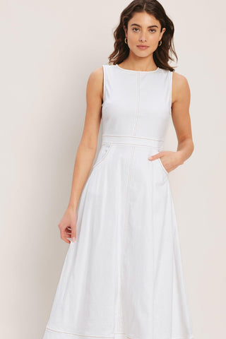 CLOUDLIGHT SUMMER WOVEN MIDI DRESS - Glamourous Grace