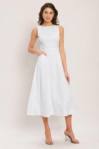 CLOUDLIGHT SUMMER WOVEN MIDI DRESS - Glamourous Grace