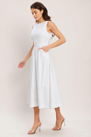 CLOUDLIGHT SUMMER WOVEN MIDI DRESS - Glamourous Grace