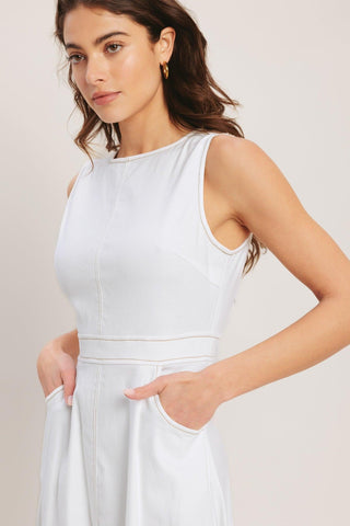 CLOUDLIGHT SUMMER WOVEN MIDI DRESS - Glamourous Grace