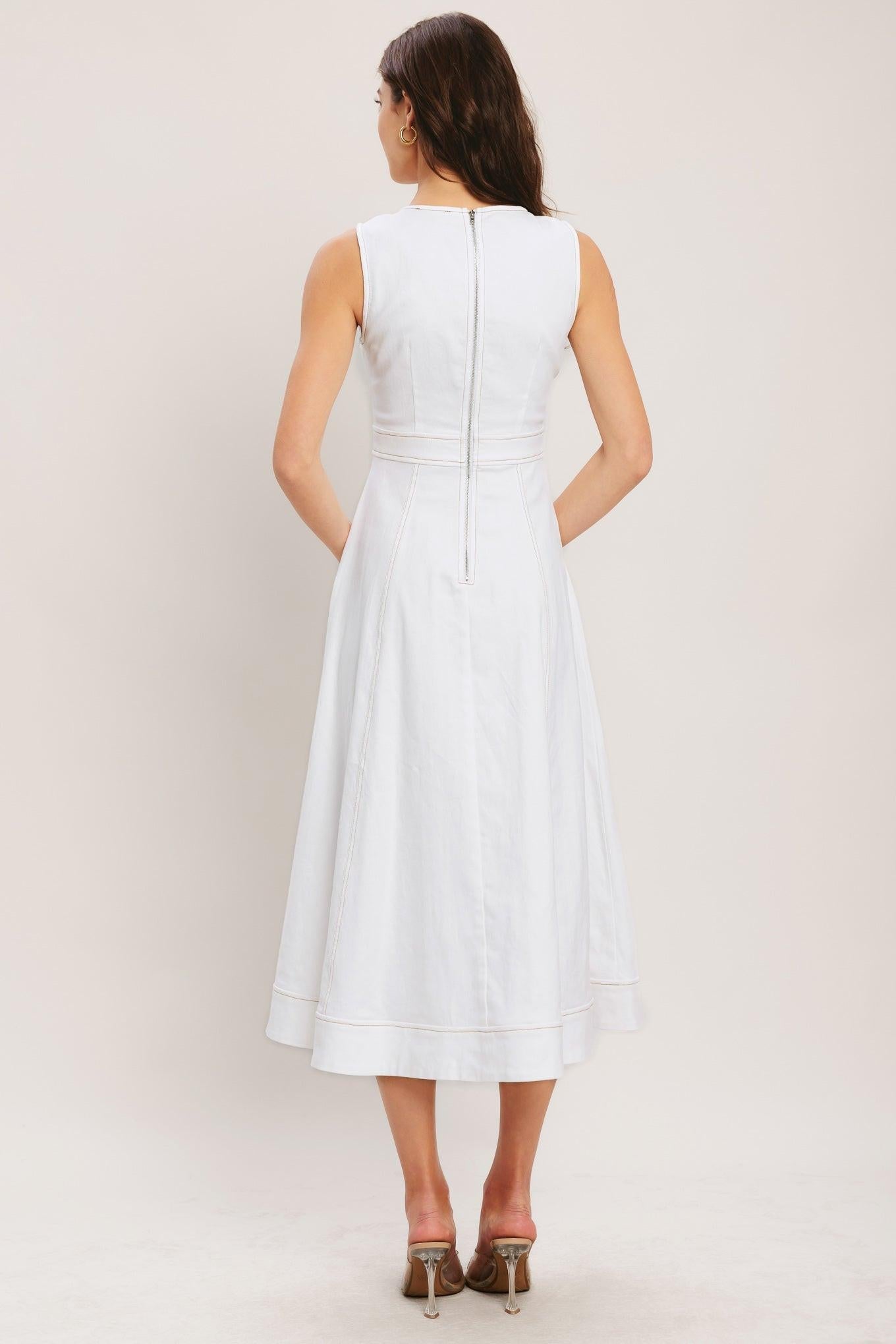 CLOUDLIGHT SUMMER WOVEN MIDI DRESS - Glamourous Grace