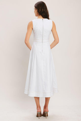 CLOUDLIGHT SUMMER WOVEN MIDI DRESS - Glamourous Grace