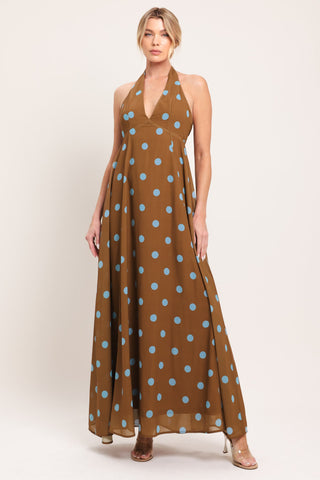 DOTTY LOVE WOVEN MIDI DRESS - Glamourous Grace LLC