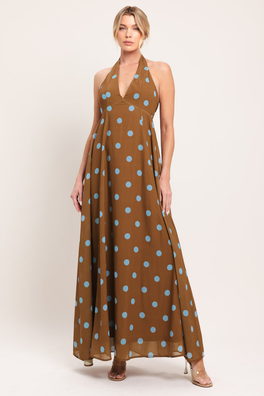 DOTTY LOVE WOVEN MIDI DRESS - Glamourous Grace