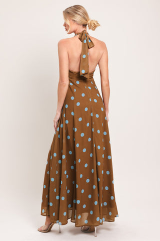 DOTTY LOVE WOVEN MIDI DRESS - Glamourous Grace LLC