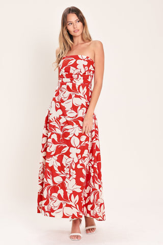 VIBRANT PETAL WOVEN MIDI DRESS - Glamourous Grace
