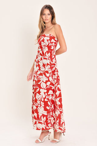VIBRANT PETAL WOVEN MIDI DRESS - Glamourous Grace