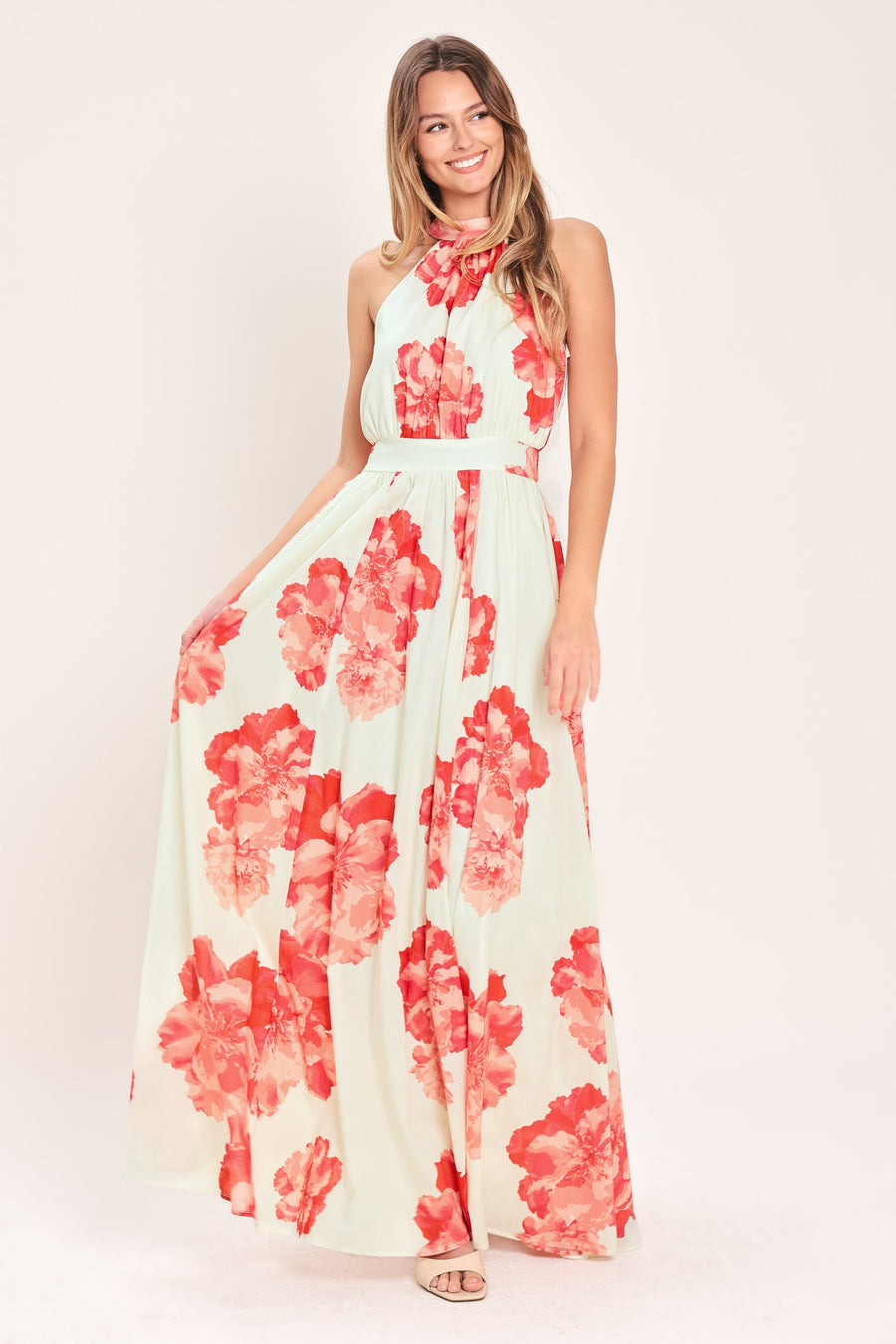 BLOOMING LOVE WOVEN MAXI DRESS - Glamourous Grace