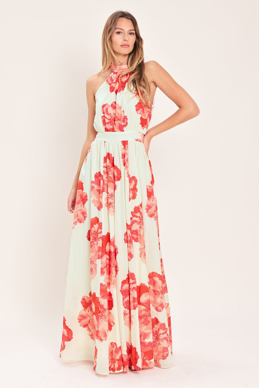 BLOOMING LOVE WOVEN MAXI DRESS - Glamourous Grace