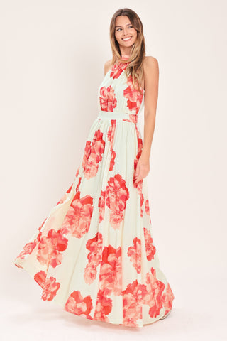 BLOOMING LOVE WOVEN MAXI DRESS - Glamourous Grace