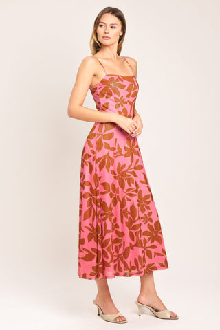 ROSY HAVEN POWER MESH MIDI DRESS - Glamourous Grace