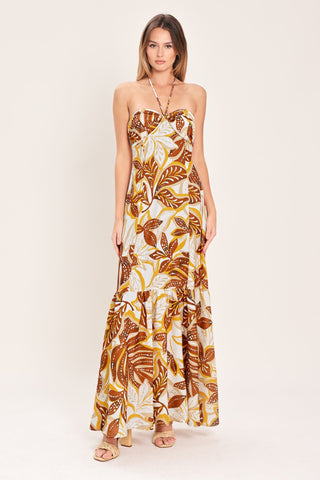 AMBER PALM PARADISE WOVEN MAXI DRESS - Glamourous Grace
