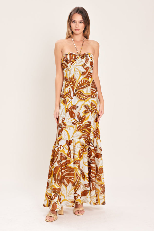 AMBER PALM PARADISE WOVEN MAXI DRESS - Glamourous Grace