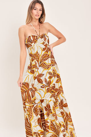 AMBER PALM PARADISE WOVEN MAXI DRESS - Glamourous Grace